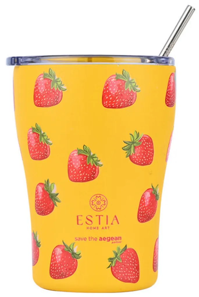 Ποτήρι Θερμός 350ml Estia Save The Aegean Berry Bright 01-31688