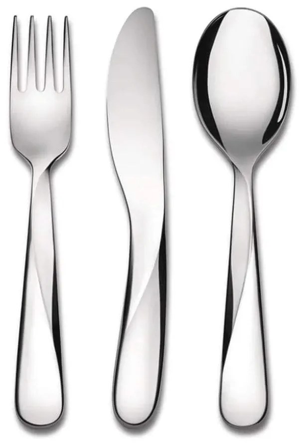 Μαχαιροπίρουνα Παιδικά Giro Kids Collection (Σετ 3Τμχ) UNS06S3 15cm Inox Alessi 3 τμχ Stainless Steel