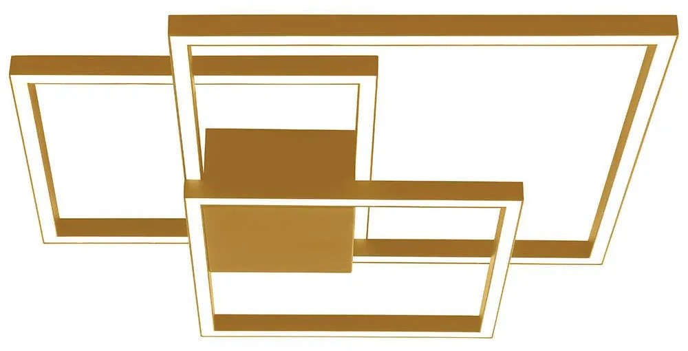 Φωτιστικό Οροφής - Πλαφονιέρα 2025 Led  3000K 42W Gold Matt Aluminum,Acrylic
