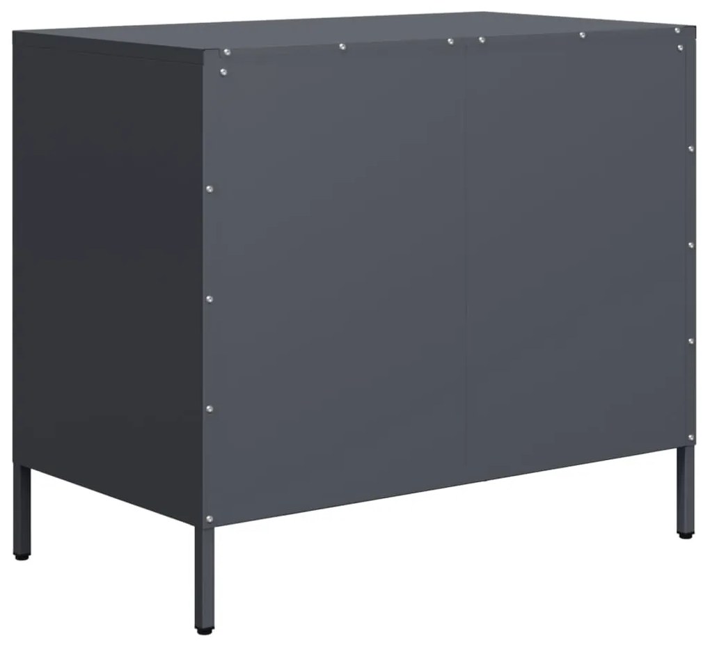 vidaXL Ντουλάπι Ανθρακί 68x39x58,5 εκ. από Χάλυβα Ψυχρής Έλασης