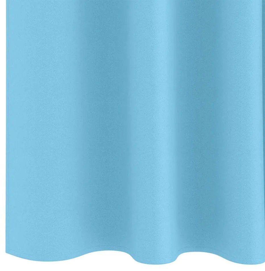 vidaXL Κουρτίνες με κουρτίνες 2 pcs Γαλάζιο 245x140εκ. Πολυεστέρας
