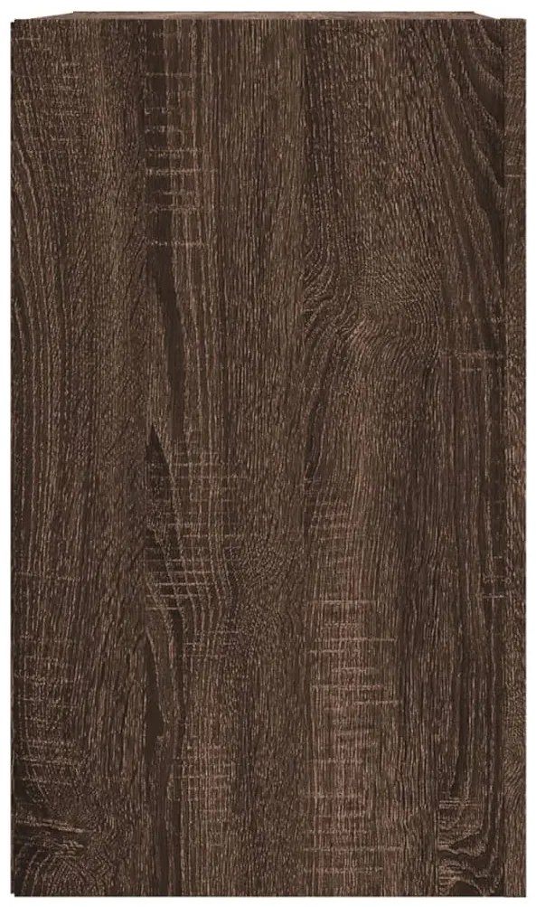 vidaXL Ντουλάπι Τοίχου Καφέ Δρυς 75x35x60 εκ. Επεξεργασμένο Ξύλο