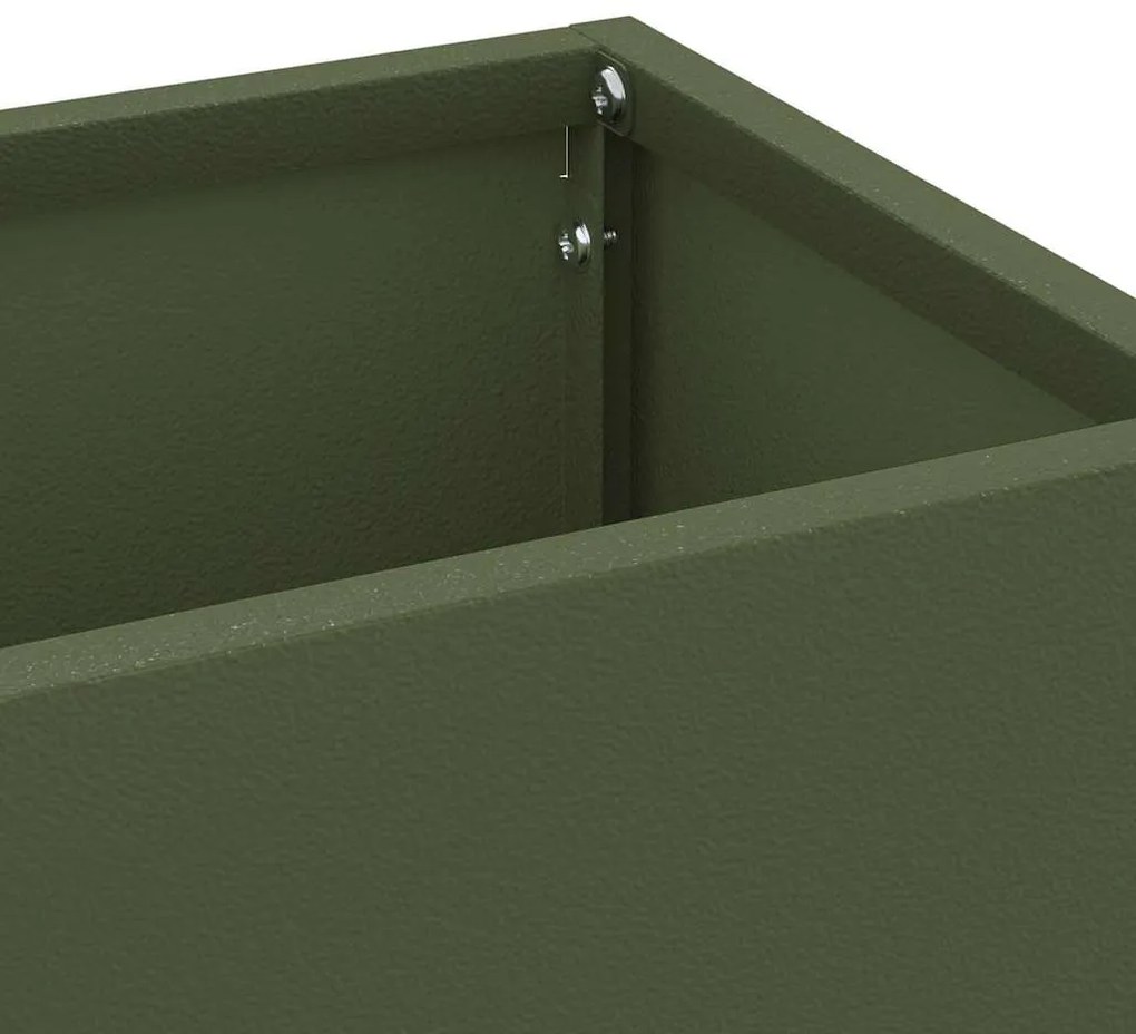 vidaXL Σχέδιο & βάση αποθήκευσης Ελιά 15.5 x 15.5 x 49 εκ Μέταλλο