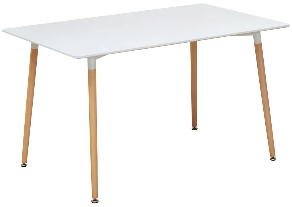 Τραπέζι OWLET Λευκό MDF/Ξύλο 120x80x74cm - Ξύλο - 14600008