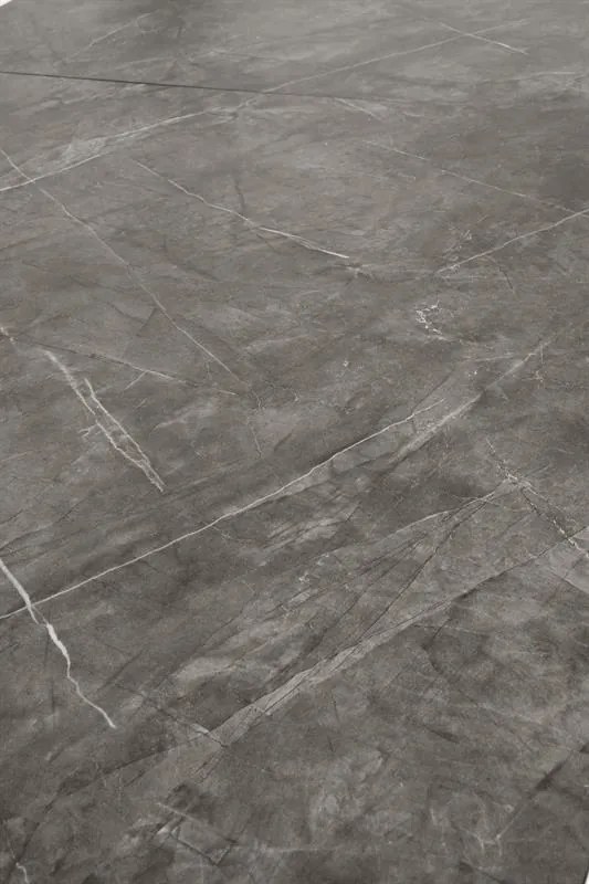 CHARLES table grey marble / black