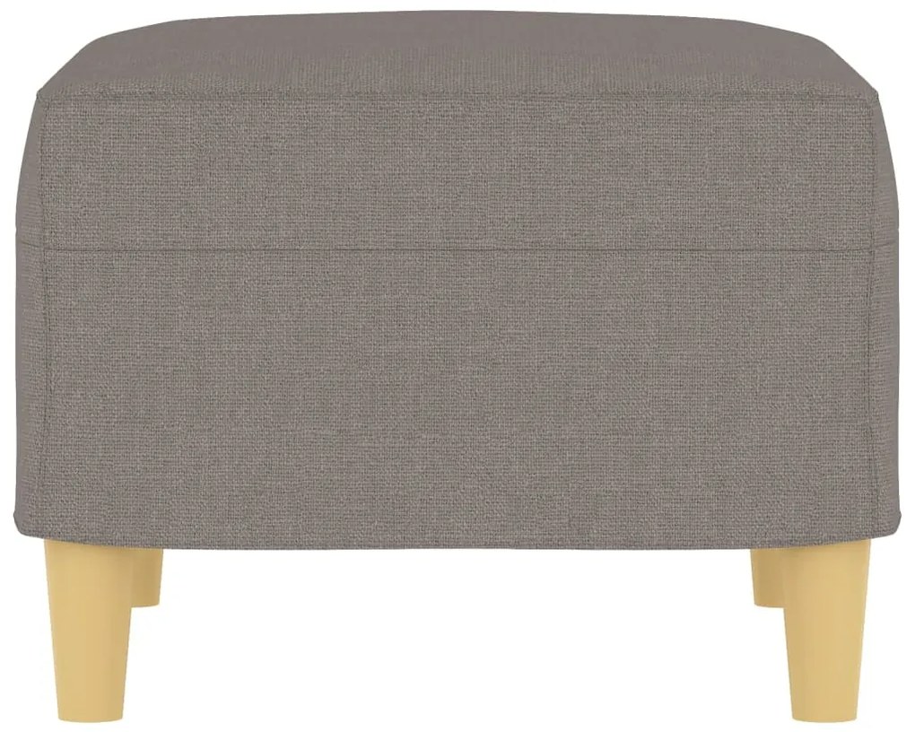 vidaXL Υποπόδιο Taupe 60x50x41 εκ. Υφασμάτινο