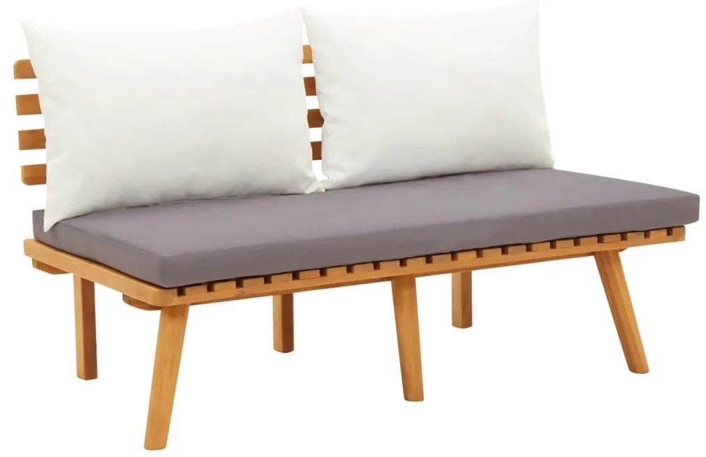 vidaXL Παγκάκι Κήπου 115 εκ. Μασίφ Ξύλο Ακακίας με Μαξιλάρια