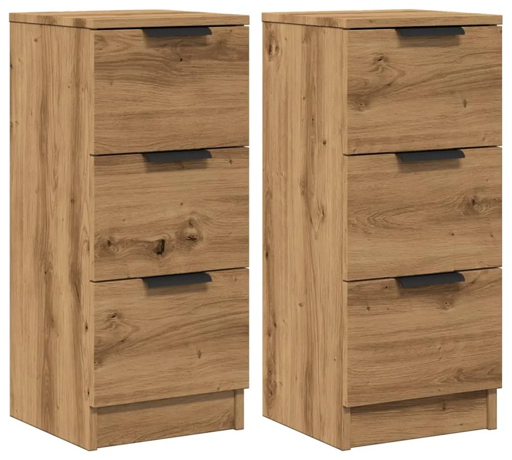 Sideboards 2 τεμάχια Artisan Oak 30x30x70cm Κατασκευασμένο ξύλο 856958