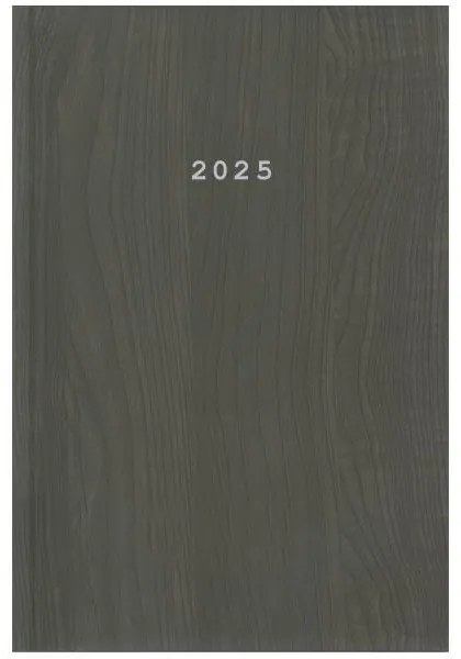 Next ημερολόγιο 2025 wood ημερήσιο δετό καφέ 14x21εκ.  τμχ.