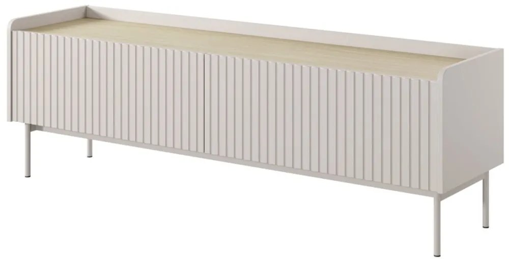 Έπιπλο Τηλεόρασης Level 153x38x50cm Beige-Natural