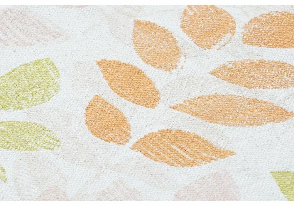 Χαλί DKD Home Decor Μπεζ Πολύχρωμο Φύλλο φυτού (120 x 180 x 1 cm)