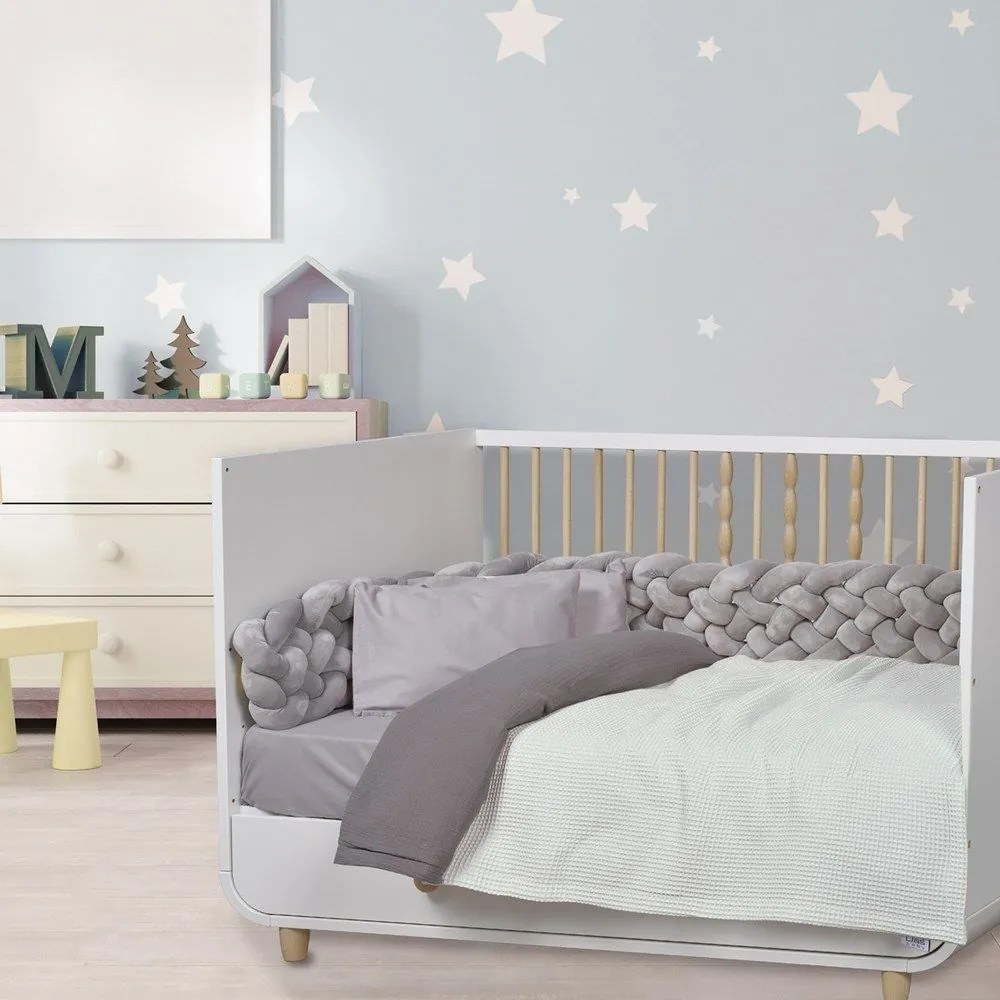 Κουβέρτα Βρεφική 4882 Light Grey-Dark Grey Das Home Cuddle 80x110cm 100% Βαμβάκι