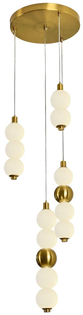 Φωτιστικό Κρεμαστό Τετράφωτο Ø30xH150cm  LED 26w 3000K Οξυντέ με Μπαλίτσες PDC 651-3 ARlight 0104538