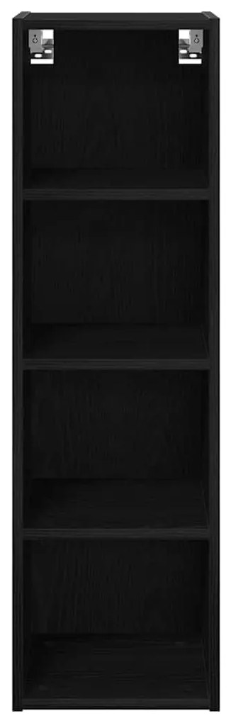 vidaXL Κρεμαστό ντουλάπι Riga Μαύρη Οξυά 30 x 29,5 x 100 εκ.