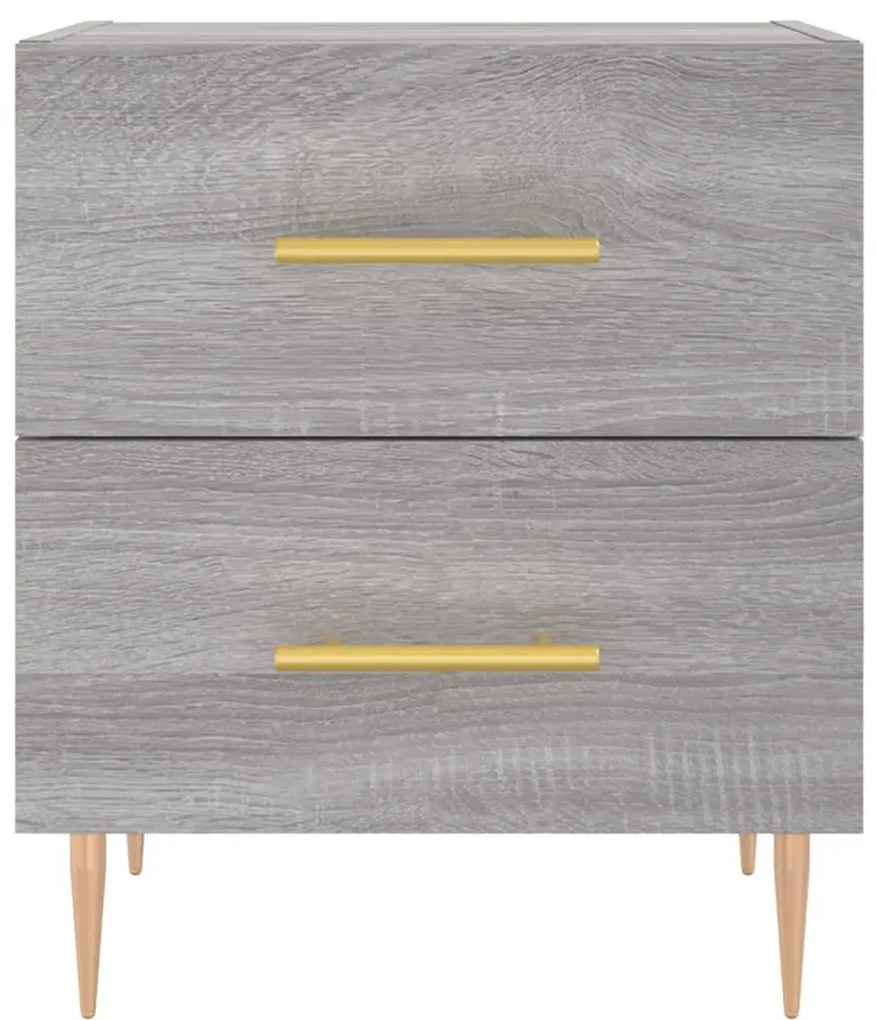 vidaXL Κομοδίνο Γκρι Sonoma 40 x 35 x 47,5 εκ. από Επεξεργασμένο Ξύλο