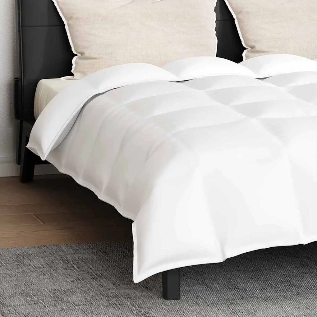 vidaXL Set Παπλώματος Χειμώνα 3 pcs Λευκό 240 x 200 cm Μικροΐνες, Βαμβάκι