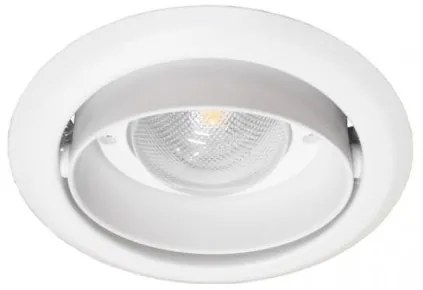 Χωνευτό Σποτ Φωτιστικό Ψευδοροφής Downlight LED 42W Μονή Περιστροφή 6500Κ Φ19,5cm Uno 195-G Interlight-19485-Λευκό 19485