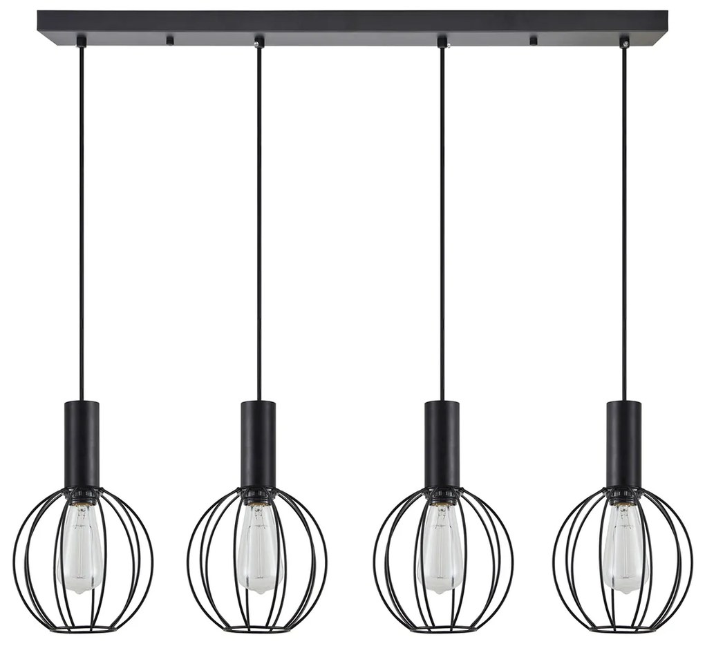 Φωτιστικό Οροφής Πολύφωτο Homelighting 77-8539 Black