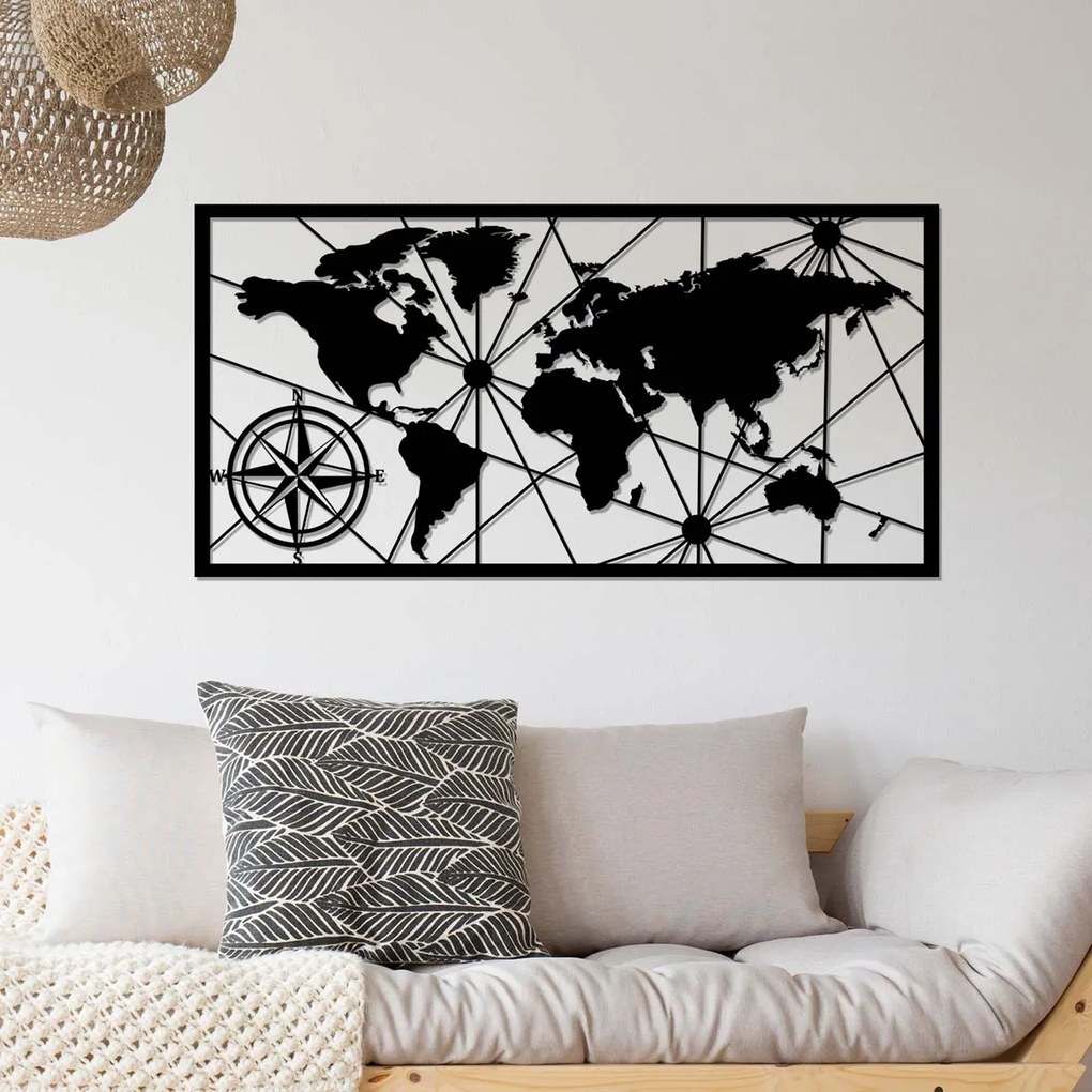 Διακοσμητικό Τοίχου (120x60) A-G World Map Large 891TNL1760