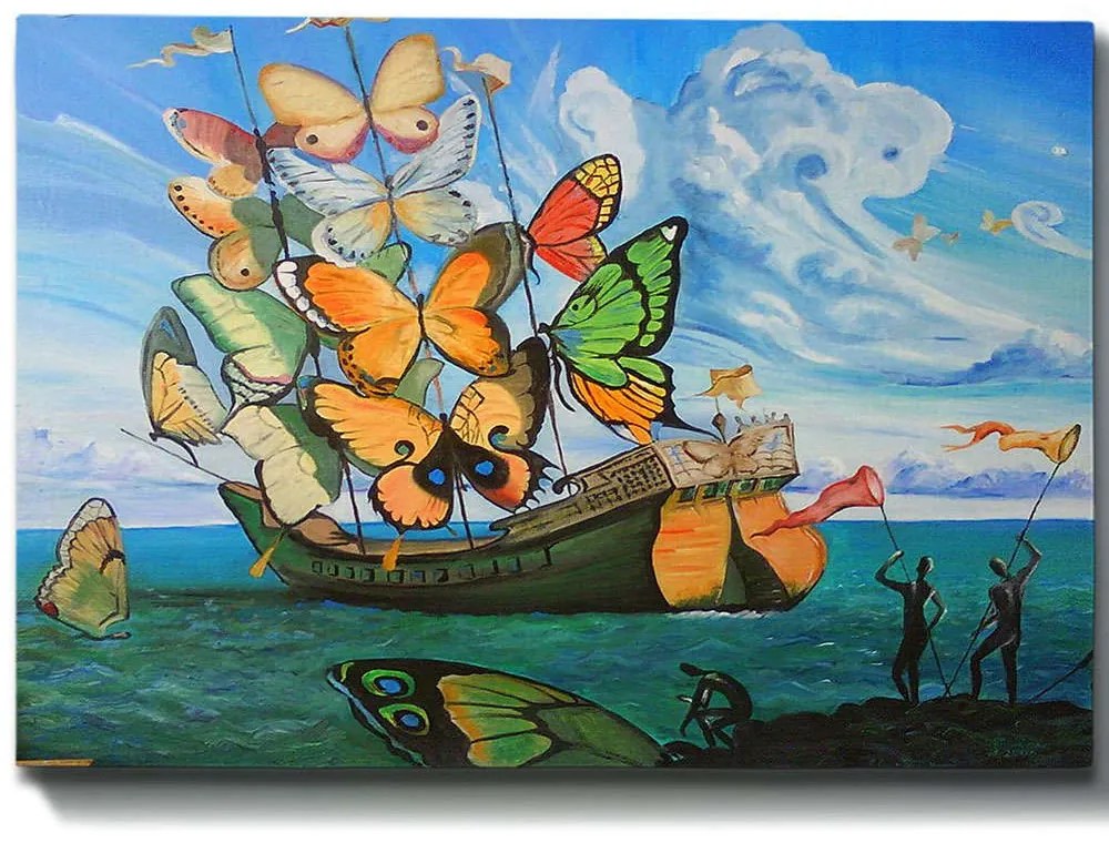 Πίνακας Καμβάς 529TCR1601 100x70cm Multi Wallity Οριζόντιοι Ξύλο, Καμβάς