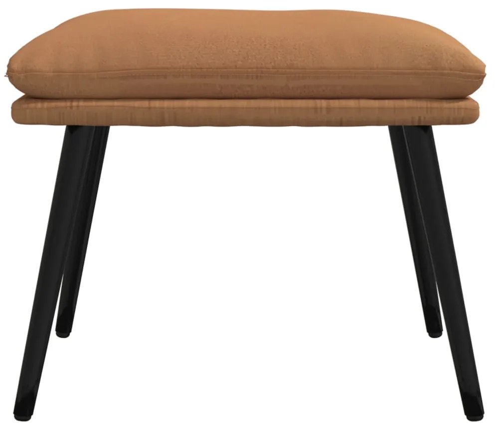 vidaXL Υποπόδιο Taupe 45 x 30 x 39 εκ. από Ύφασμα Μικροϊνών