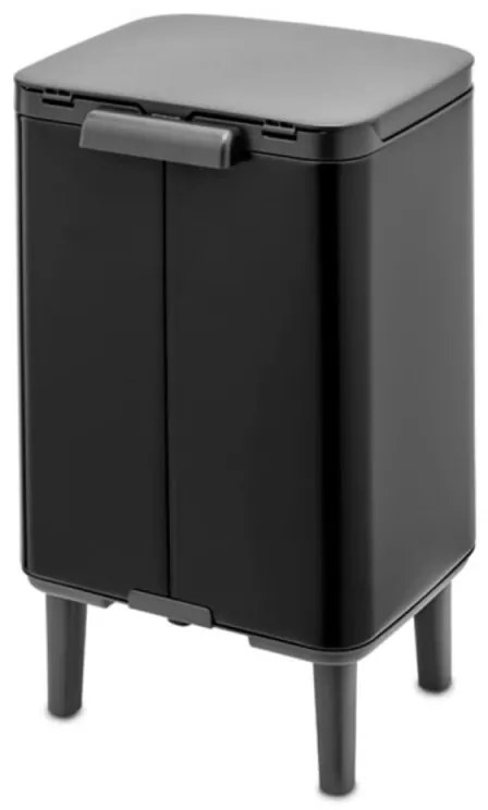 Κάδος Brabantia Bo Small Hi 1006645, 7 L, Αυξημένος, Ομαλό και αθόρυβο άνοιγμα, Αντιολισθητική βάση, Μαύρο
