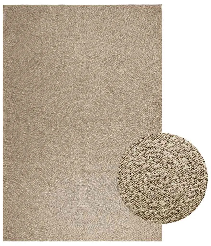 vidaXL Χαλί ZIZUR Μπεζ Όψη Γιούτας Εσωτ. & Εξωτ. Χώρου 240x340 εκ.