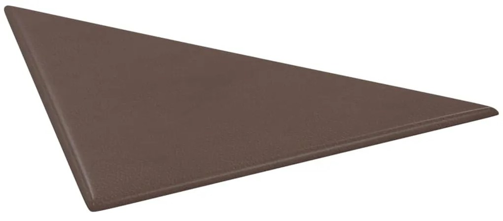 vidaXL Πάνελ Τοίχου 12 τεμ. Καφέ 30 x 30 εκ. 0,54 μ² Συνθετικό Δέρμα