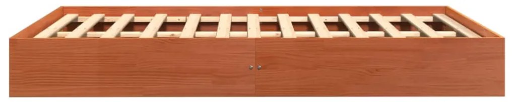 vidaXL Σκελετός Κρεβ. Χωρίς Στρώμα Καφέ Κεριού 120x200 εκ Μασίφ Πεύκο