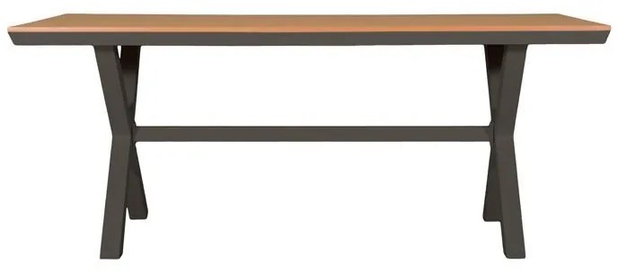 Τραπέζι FL6510 Fylliana Αλουμινίου Polywood Cappuccino 180x100x75 εκ. 180x100x75 εκ.