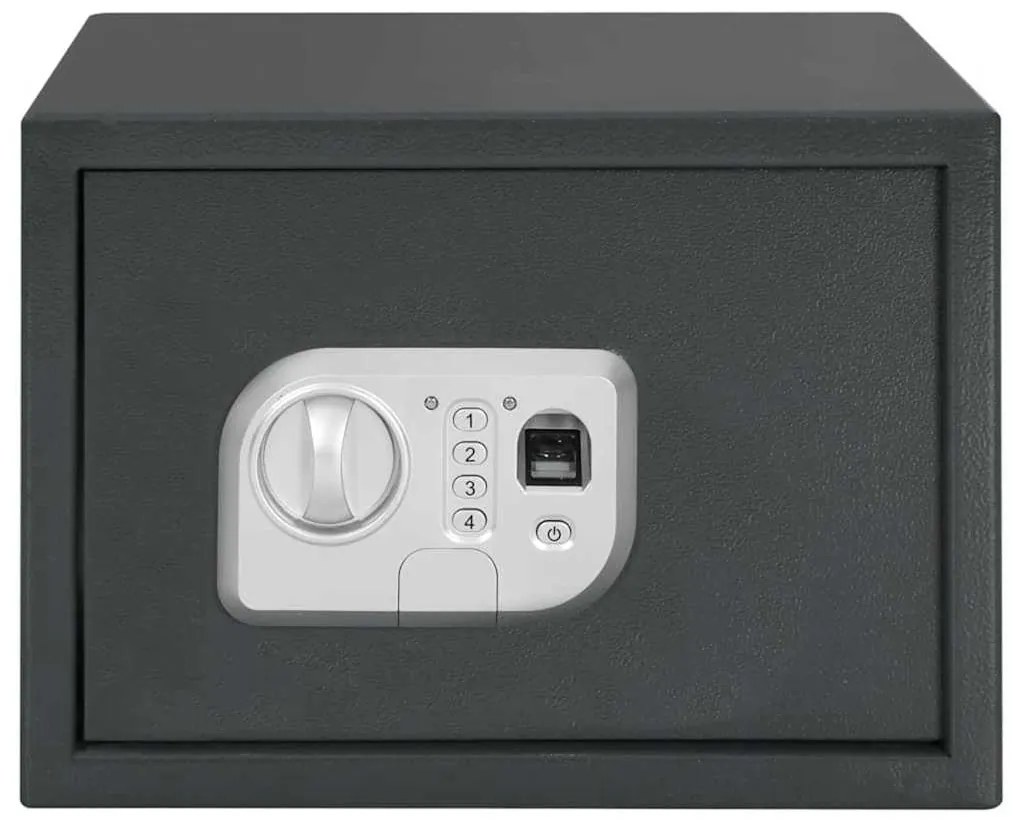 vidaXL Ψηφιακό Ασφαλές Σκούρο γκρι 35 x 25 x 25 εκ. Ατσάλι