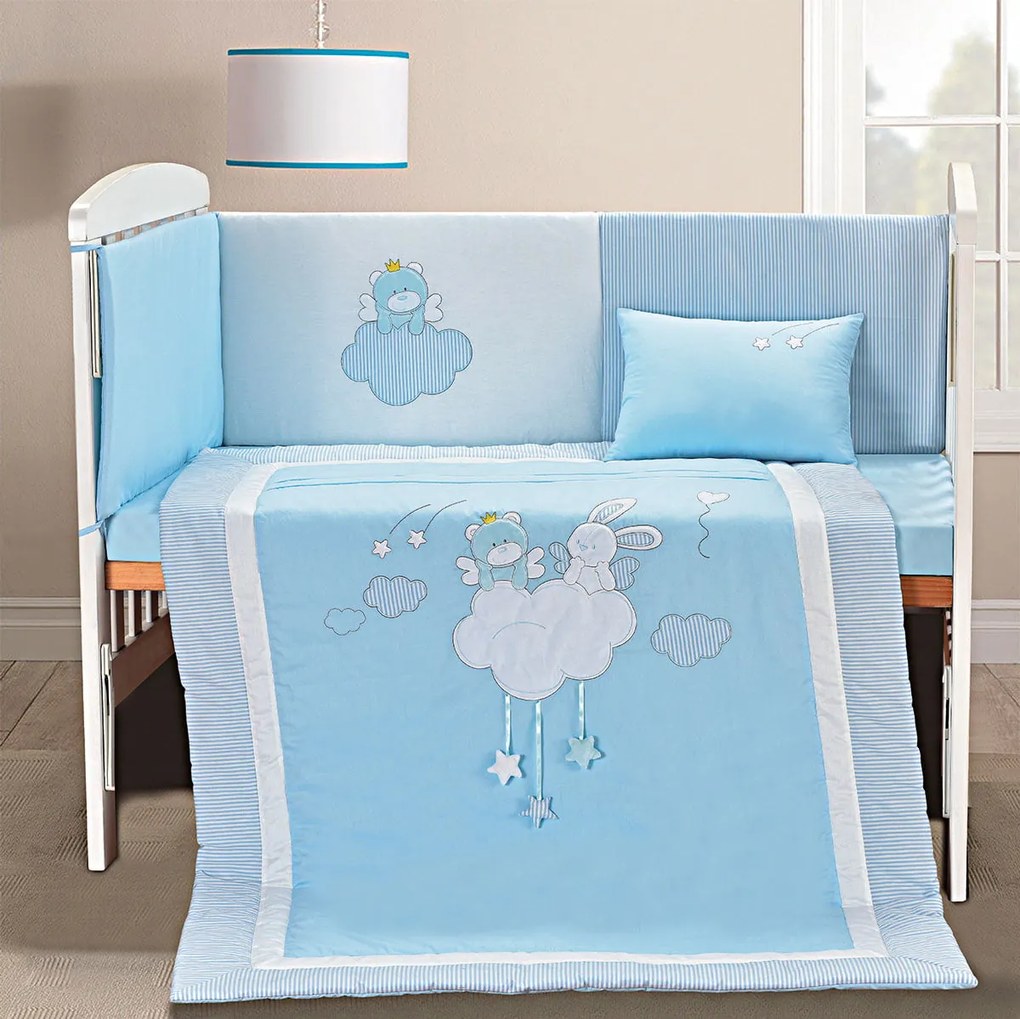 Σετ προίκας Beyond imagination Art 5106 Σετ 4τμχ Λευκό,Γαλάζιο Beauty Home