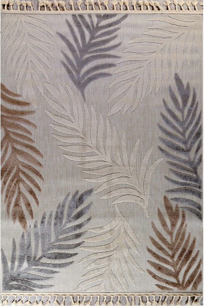 Σετ Χαλιά Κρεβατοκάμαρας 3Τμχ. Tenerife 61225-270 Beige-Brown Merinos ΣΕΤ (2 67x140 &amp; 67x220) PP Frize