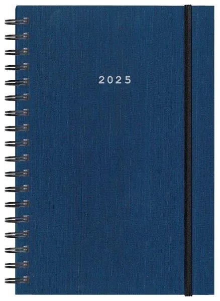 Next ημερολόγιο 2025 fabric plus ημερήσιο σπιράλ μπλε 14x21εκ.  τμχ.