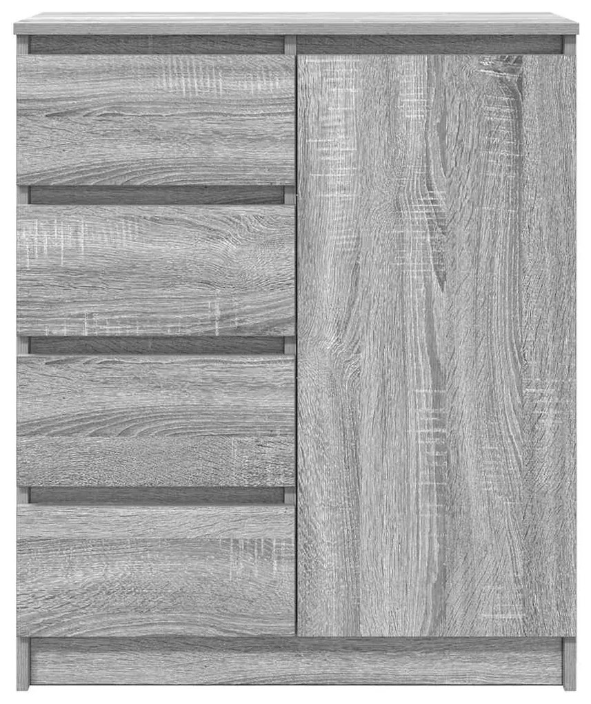 Συρταριέρα με Συρτάρια Γκρι Sonoma 71x35x84 εκ. από Επεξ. Ξύλο - Γκρι