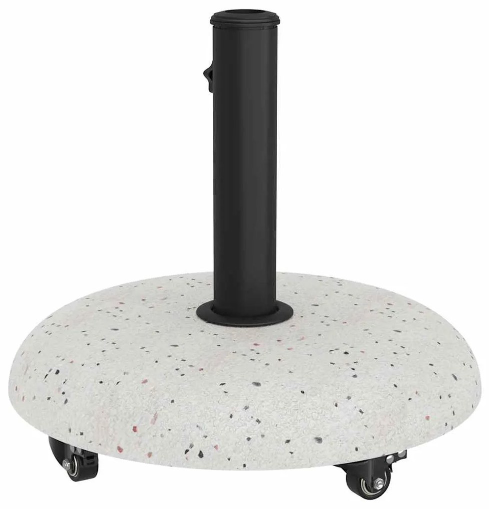 vidaXL Βάση ομπρέλας Άσπρη Πέτρα 45 x 45 x 40 cm Σκυρόδεμα