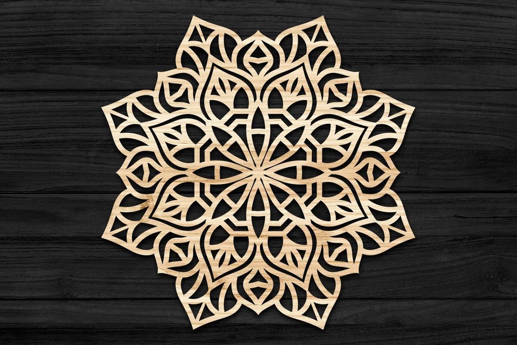 Intra απο ξύλο plywood 3mm-4mm πάχος 3D Mandala για Cricut Δίασταση 30x30 cm INTRAFABR-69584666