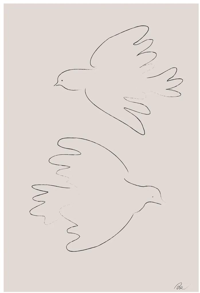 Εικονογράφηση Two Doves, Studio Collection, (26.7 x 40 cm)