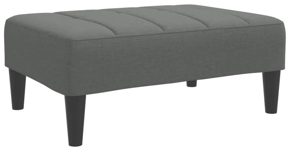 vidaXL Υποπόδιο Σκούρο Γκρι 77x55x31 εκ. Υφασμάτινο