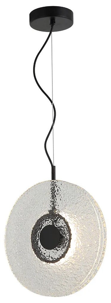 Φωτιστικό Οροφής Μονόφωτο LED Zambelis 23075 Clear Glass