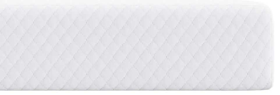 vidaXL Στρώμα επικάλυψης Λευκό 90 x 200 cm Υφασμα Jacquard