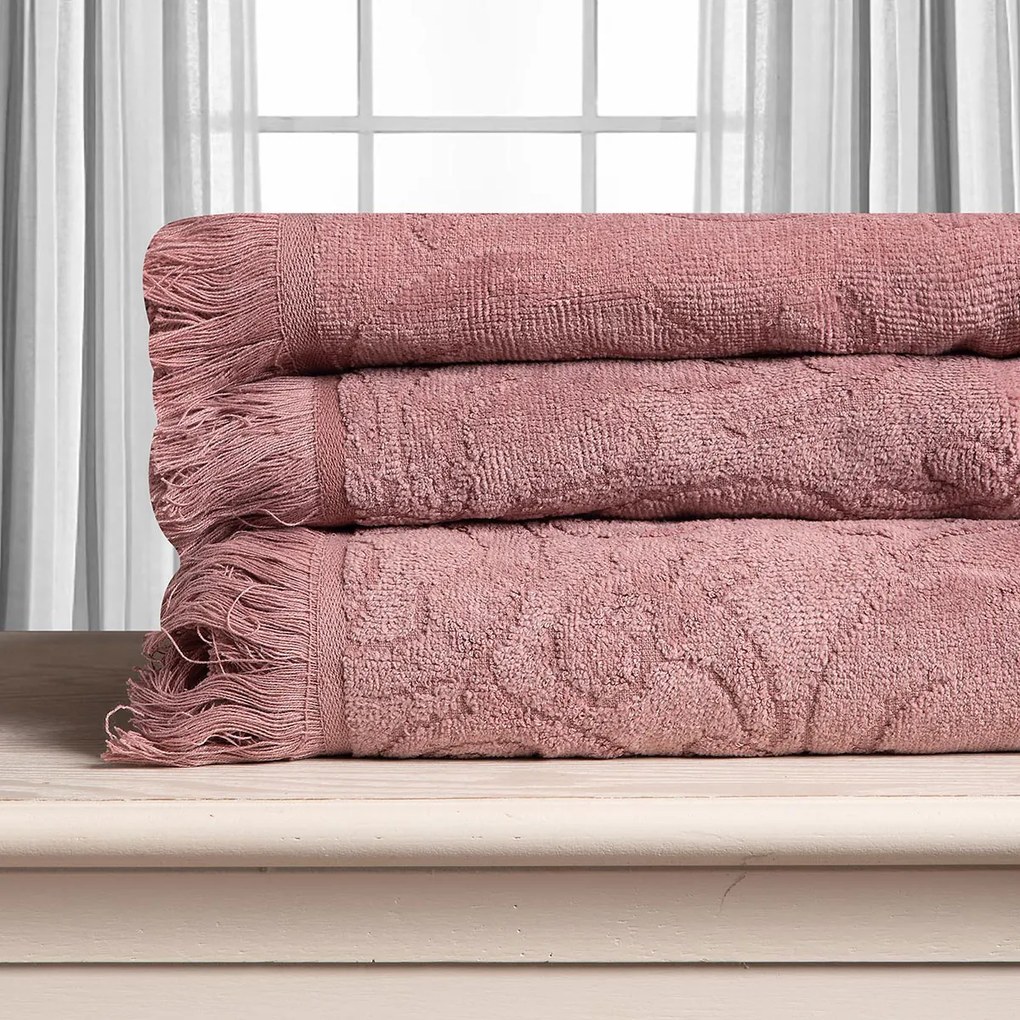 Πετσέτα Σώματος (80x150) Silk Fashion Alicia 520gsm Τερακότα