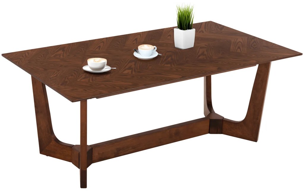ΤΡΑΠΕΖΙ ΣΑΛΟΝΙΟΥ RIMER HM9743 MDF ΜΕ ΚΑΠΛΑΜΑ ΦΡΑΞΙΝΟΥ ΣΕ ΚΑΡΥΔΙ ΧΡΩΜΑ 120X60x45Yεκ.