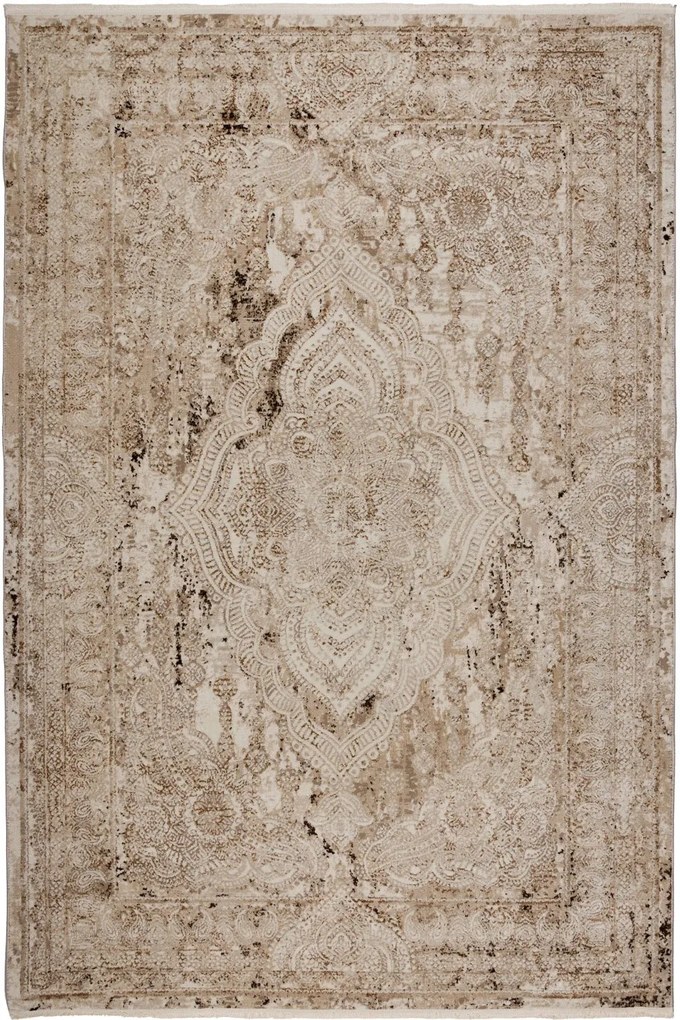 Χαλί Indilook 5101A 26 Cream-Vison Βιοκαρπέτ 67X150cm