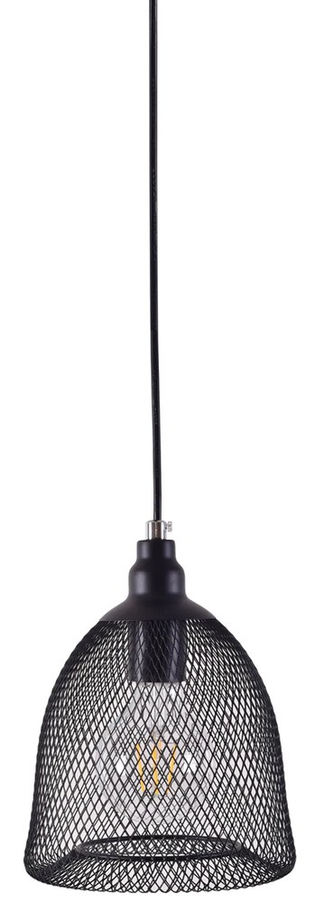 Φωτιστικό Οροφής  SE 151-20-1 ZOLA PENDANT LAMP BLACK MAT Γ2 - 77-3581 - 51W - 100W - 77-3581