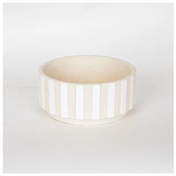 Κασπώ Τσιμέντο Μπεζ Άσπρο 20x20x9cm 752-18030 Estheti-752-18030-Μπεζ 752-18030