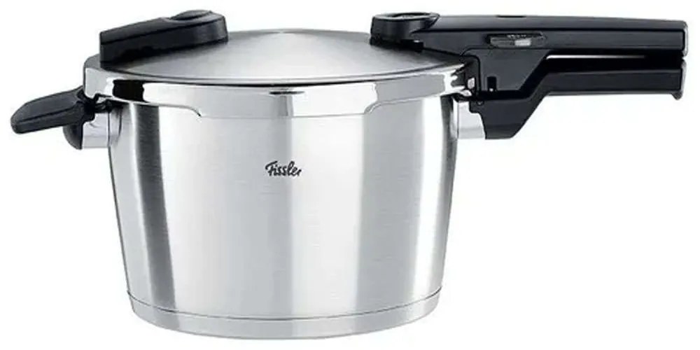 Χύτρα Ταχύτητας Vitaquick® Premium 602-410-04-000/0 22cm 4,5lt Inox-Black Fissler 5lt Ανοξείδωτο Ατσάλι