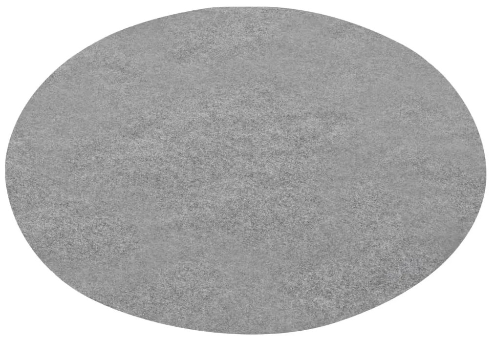 vidaXL Χλοοτάπητας Συνθετικός με Προεξοχές Γκρι Διαμέτρου 130 εκ.