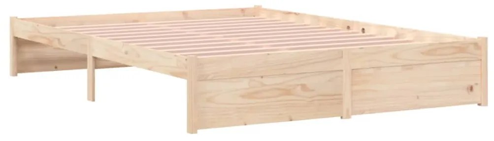 vidaXL Σκελετός Κρεβατιού Χωρίς Στρώμα 160x200 εκ Μασίφ Ξύλο