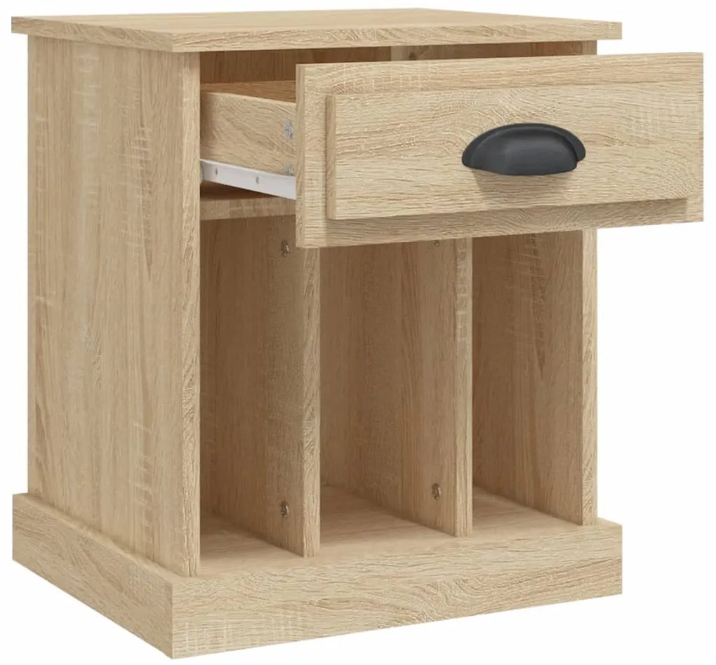 vidaXL Κομοδίνα 2 τεμ. Sonoma Δρυς 43x36x50 εκ.